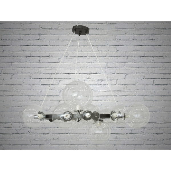 Люстра в зал в стиле лофт на 15 ламп Diasha 1948-15BK