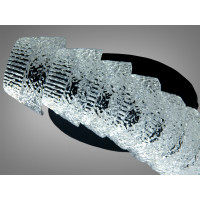 Стельова LED люстра чорна 50W пульт Diasha 2509/500BK