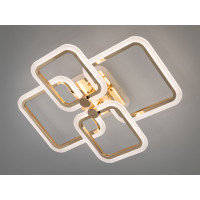 Плоска світлодіодна люстра з пультом, диммером, підсвіткою, 70W Diasha A8208/4GLED3colordimmer