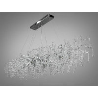 Вишукана новинка, кришталева люстра витягнутої форми Батавські слізки Diasha 607-L1500CH