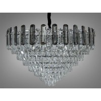 Велична підвісна кришталева люстра на 16 ламп, хром Diasha 2022/800CH