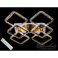 Люстра потолочная светодиодная LED с пультом Diasha QX2518/4+2LC BR LED 3color dimmer 