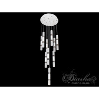 Светодиодная люстра-подвес Diasha 1015/10CR+WH 