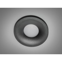 Якісний круглий точковий світильник серія "Аluminium", чорного кольору Diasha PR-13-BK