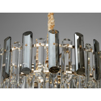 Делікатна підвісна кришталева люстра в кухню, 6 ламп, золото Diasha 8805-450SG