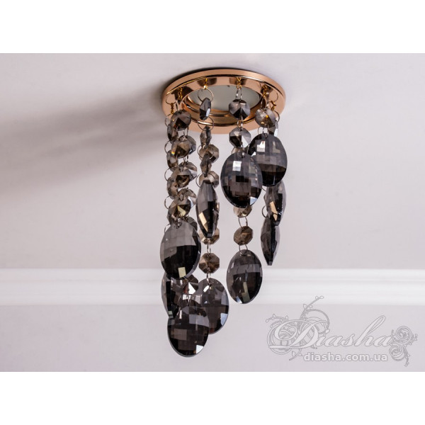 Точковий світильник із кришталевими підвісками Diasha 6016BGD-SM Точковий світильник із кришталевими підвісками Diasha 6016BGD-SM