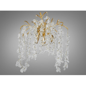 Бра настінне Гліцинія 603-3WGD золото 3 лампи кришталеві підвіси Diasha 603-3WGD