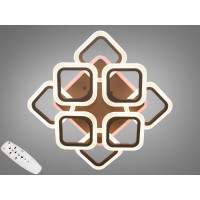 Люстра потолочная светодиодная с пультом и подвесткой Diasha AS8060/4+4LED3colordimmer