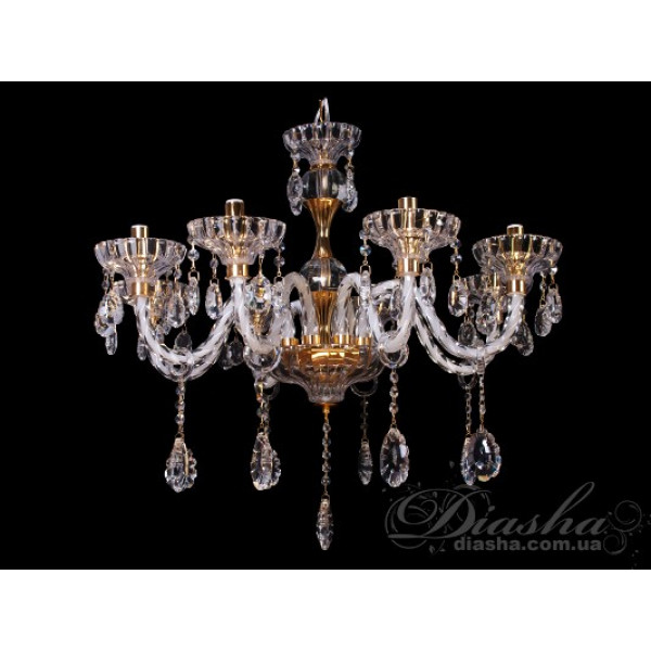 Велика кришталева люстра Diasha 5011/8G