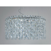 Підвісна люстра LED хром 52Вт 3200–6500К 2860 лм Diasha 582/400CH