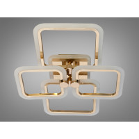 Плоска світлодіодна люстра з пультом, диммером, підсвіткою, 70W Diasha A8208/4GLED3colordimmer