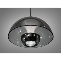 LED підвіс Diasha чорний хром димчасте скло 7 Вт Diasha QY-H1205PB+GY