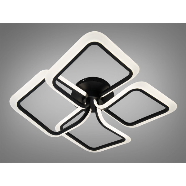 Люстра стельова світлодіодна чорна 65 Вт Diasha WG5146/4BK