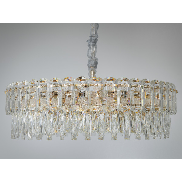 Кришталева люстра в зал золото Diasha D898-800G