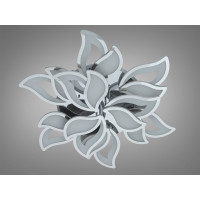 Стельова люстра з пультом, димером і LED підсвічуванням, 165W, хром Diasha 9033/6+3HRLED3colordimmer