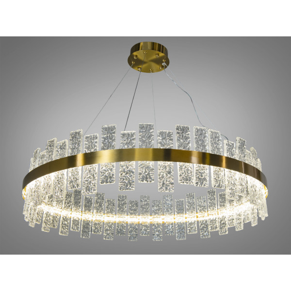 Лаконічна підвісна кришталева світлодіодна люстра на кухню, 90 Вт, хром Diasha 828/800BR