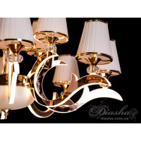 Люстра в зал с абажурами 60W Diasha 8329/8+4G4100K