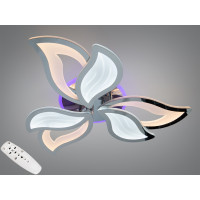 Стельова люстра LED хром 78W пульт димер 3 модулі Diasha 9033/3HRLED3colordimmer