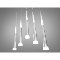 Люстра светодиодная подвесная декоративная 18W Diasha 3002/5SV