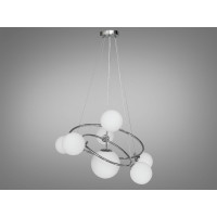 Дизайнерська люстра підвіс в стилі Loft - "Бульбашки", 7 ламп, хром Diasha LQ7048/7ACH