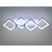 Світлодіодна люстра смарт світильник з пультом, 70Вт, біла Diasha H8060/2+2WHLED3colordimmer