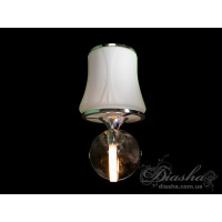 Класичне бра із ріжками, що світяться, 5 Вт, хром Diasha 8341/1HR