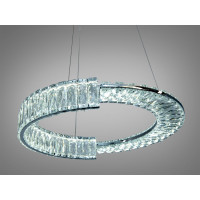 Світлодіодна люстра золото 103 Вт 2 кільця Diasha 561/500CH