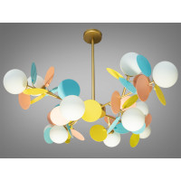 Люстра в современном стиле для детской комнаты Diasha 1097-12GD+multi
