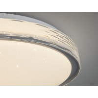 Світлодіодна смарт люстра сіра 8 м² без пульта Diasha 6653/400GR