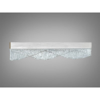 Настінний LED бра-планка чорна 11 Вт скло Diasha 8057/400GD