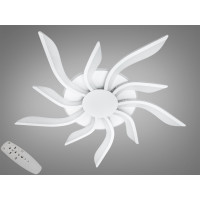 Стельова led люстра кільця з пультом, диммером, підсвіткою, 40W, біла Diasha 2480/5+5WHLED3colordimmer