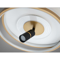 LED люстра Diasha білий чорний 64Вт димер пульт Diasha 5532WH+Gdimmer