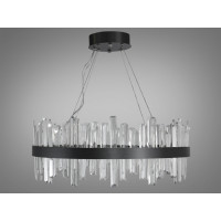 Хрустальная люстра в зал 135 Вт, чорная Diasha 836/600PB