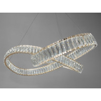 Вражаюча новинка, кришталева led люстра на тросах, 180Вт, золото Diasha 536/800G