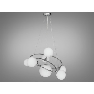 Дизайнерська люстра підвіс в стилі Loft - "Бульбашки", 7 ламп, хром Diasha LQ7048/7ACH