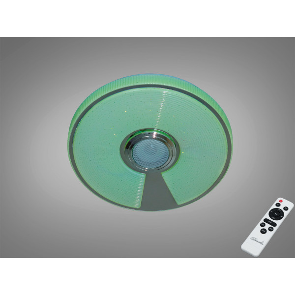 Стельова люстра біла 45 Вт з Bluetooth колонкою та підключенням до розумного будинку Diasha DB-8309/300RGB+MP3+TUYA