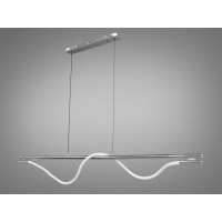 Доступна підвісна лед люстра Шланг для ресторану, 20W, срібна Diasha 9609-L1600CH Доступна підвісна лед люстра Шланг для ресторану, 20W, срібна Diasha 9609-L1600CH