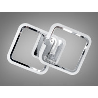 Стельова світлодіодна люстра з пультом, димером, 50W, хром Diasha A8208/2HRLED3colordimmer