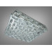 Люстра LED кришталева квадрат хром 82W пульт Diasha 7737/500x500CH
