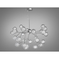 Люстра декоративная  27 лампочки, хром сатин Diasha 887-27BSL