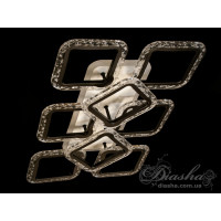 Люстра потолочная светодиодная LED с пультом Diasha QX2517/6+2S BK LED 3color dimmer 