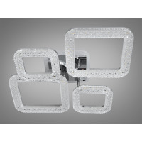 Стельова світлодіодна люстра з пультом, підсвіткою, 70W, хром Diasha 2205/2+2HRLED3colordimmer