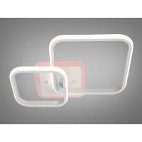 Стельова LED люстра Квадрати біла 85W димер Diasha 2525/2WHLED3colordimmer