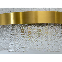 Світлодіодна кришталева люстра підвіс 817-500 бронза 110 Вт регулювання 3200-6000K Diasha 817/500BR