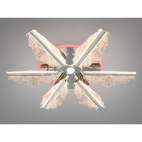 Люстра стельова Diasha хром LED 98W пульт димер Diasha 25106/6HRLED3colordimmer