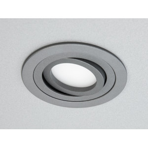 Врізний, поворотний точковий алюмінієвий світильник круглий Diasha PMR-201-R-GR