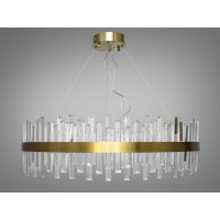 Вражаюча підвісна кришталева люстра LED в зал, 195 Вт, люстри бронза Diasha 836/800BR