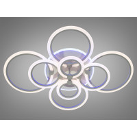 Потолочна люстра Diasha A8022 сіра з пультом і підсвіткою 175W Diasha A8022/8GRLED3colordimmer