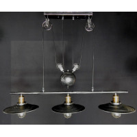 Люстра в стиле лофт Linisoln 9016/3 BK+SL Люстра в стиле лофт Linisoln 9016/3 BK+SL