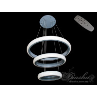 Подвесная светодиодная люстра кольца Diasha 8102-700+500+350GR dimmer